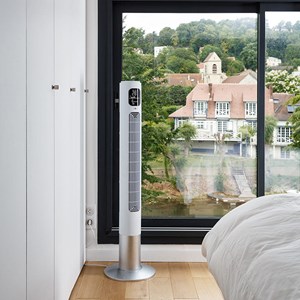 Ventilateur colonne fantasy blanc
