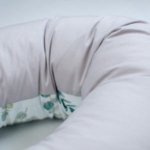Coussin d'allaitement housse eucalyptus