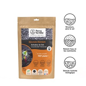 Biochar - fertilisant universel -500g