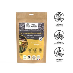 Biochar mycorhizé fertilisant potager