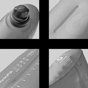 Gourde souple hydrapak stow 1l grise