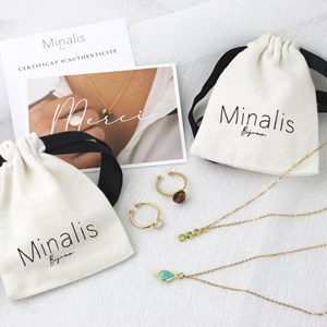 Collier pendentif triple aigue-marine