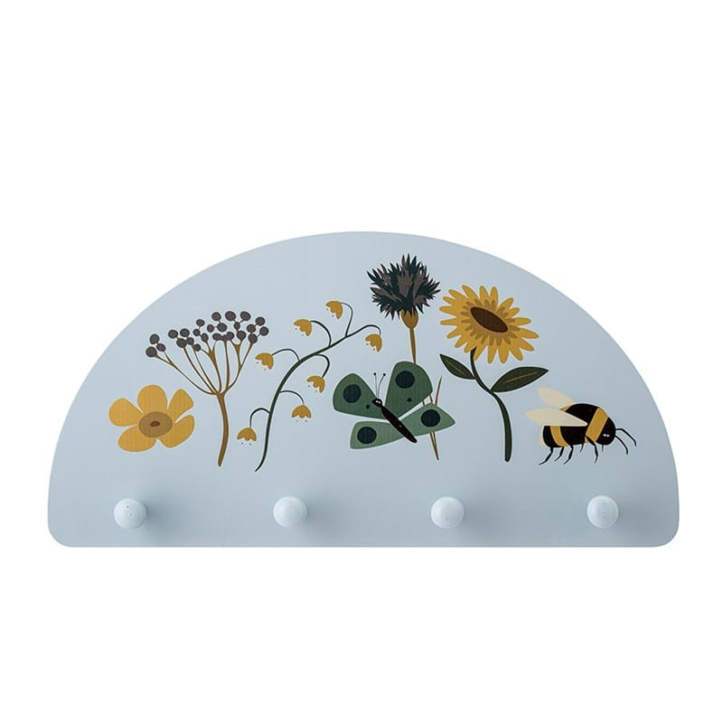 Porte-manteaux fleurs multicolore h21