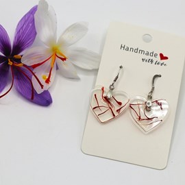 Boucle d'oreilles argent 925ème 'coeur'