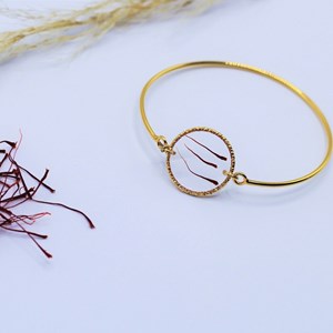 Bracelet jonc doré à l'or fin