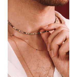 Collier - yézidis vert - or