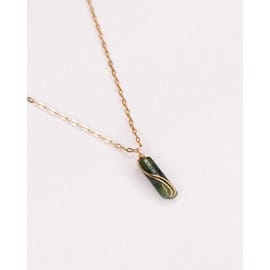 Collier - azéris vert - or