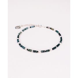 Bracelet - oudis vert - argent