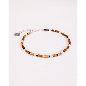 Bracelet - oudis marron - argent