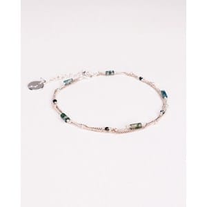 Bracelet - nogais vert - argent