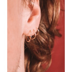 Coffret 3 créoles - or