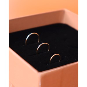 Coffret 3 créoles - or