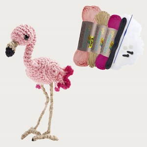 Kit pour crochet- flamant rose