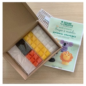 Kit bougies a modeler - animaux sauvages