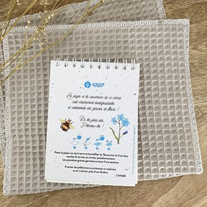 Mon carnet ensemencé à planter - abeille