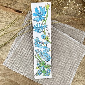Marque-page ensemencé à planter - bleu