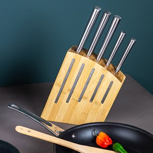 Bloc de 5 couteaux kimono bambou