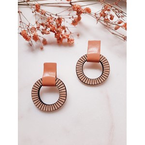 Boucles d'oreilles lollipops melon