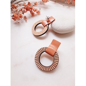 Boucles d'oreilles lollipops melon