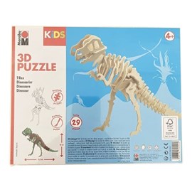Puzzle 3d en bois - modèle dinosaure