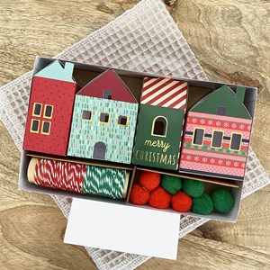 Kit 8 suspensions maisons de noel