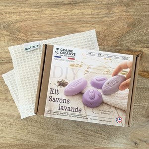 Kit diy : coffret savons à la lavande