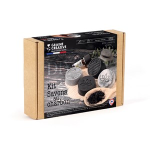 Kit diy : coffret savons au charbon