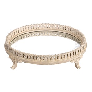 Plateau miroir en résine 23 cm