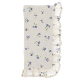 Set 2 serviettes en coton bleu