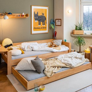 Lit gigogne destyle naturel