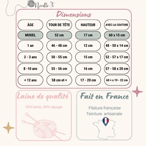 Kit tricot tour de cou bleu