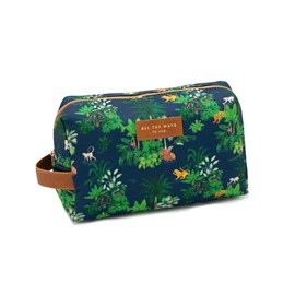 Trousse de toilette motif croco sauvage