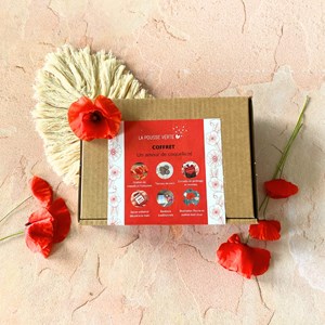 Coffret coquelicot jardinage et douceur