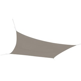 Voile d'ombrage 4x3 m taupe