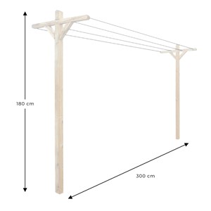 Kit étendoir à linge extérieur sévill...