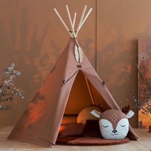 Coussin 32x34cm sienna nobodinoz brown