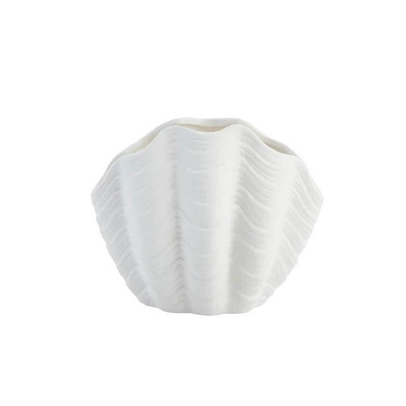 Lene Bjerre - Vase alban en céramique blanc h15