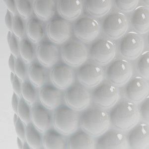 Pot de fleurs en céramique blanc