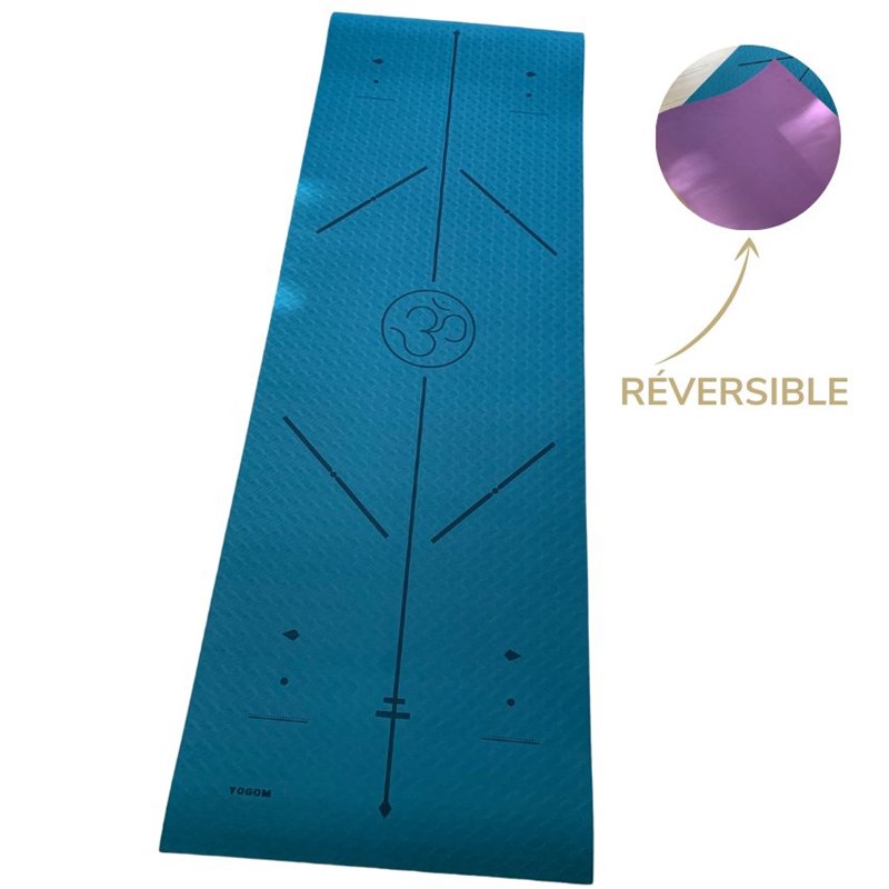 YOGOM - Tapis de yoga épais yomad om 6 mm