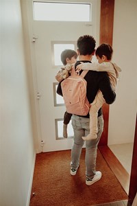 Sac à dos aveiro rouge à langer