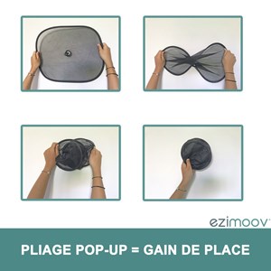 Lot de 2 pare-soleil à ventouse ezi