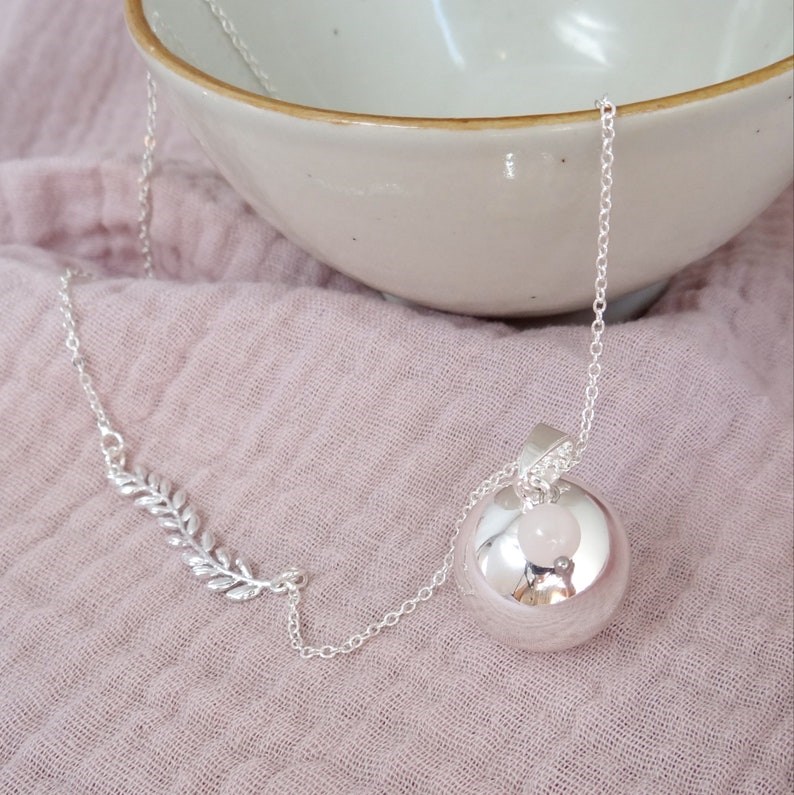 Madeleine et Maman - Bola feuille argent quartz