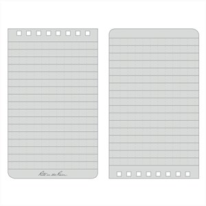 5 carnets étanches tout temps 8x13 cm