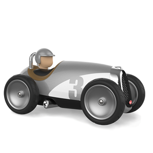 Petite voiture gris metallisé