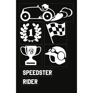 Planche de stickers - déco voitures