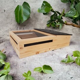 Terrarium tortue de terre en douglas