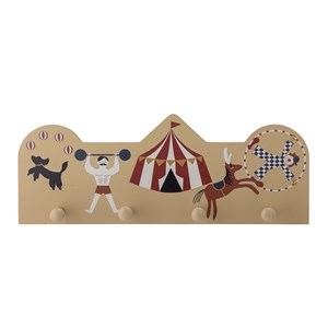 Porte manteaux cirque en bois multicolor