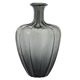 Vase en verre gris  h34