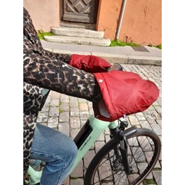 Les manchons de léon (guidon droit) bordeaux