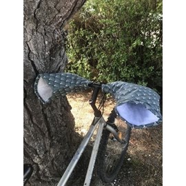 Les manchons de léon (guidon droit) ethnique vert